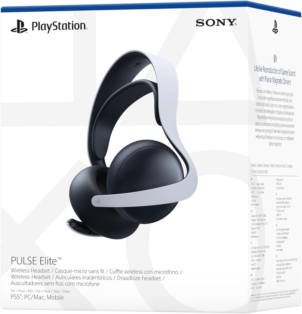 Cuffie Sony Wireless Pulse Elite PS4/PS5 White Cuffie Sony Wireless Pulse Elite PS4/PS5 White